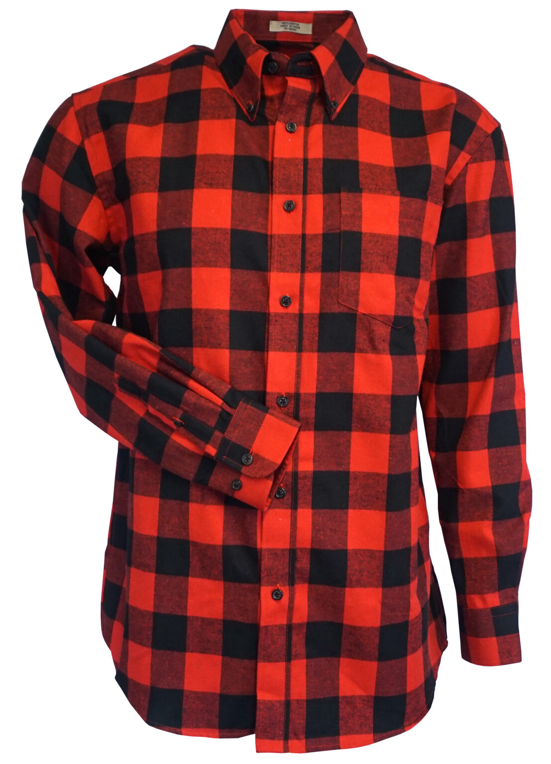 Style 1156 45 Red Long Sleeve Flannel Shirt - Foxfire, Inc.