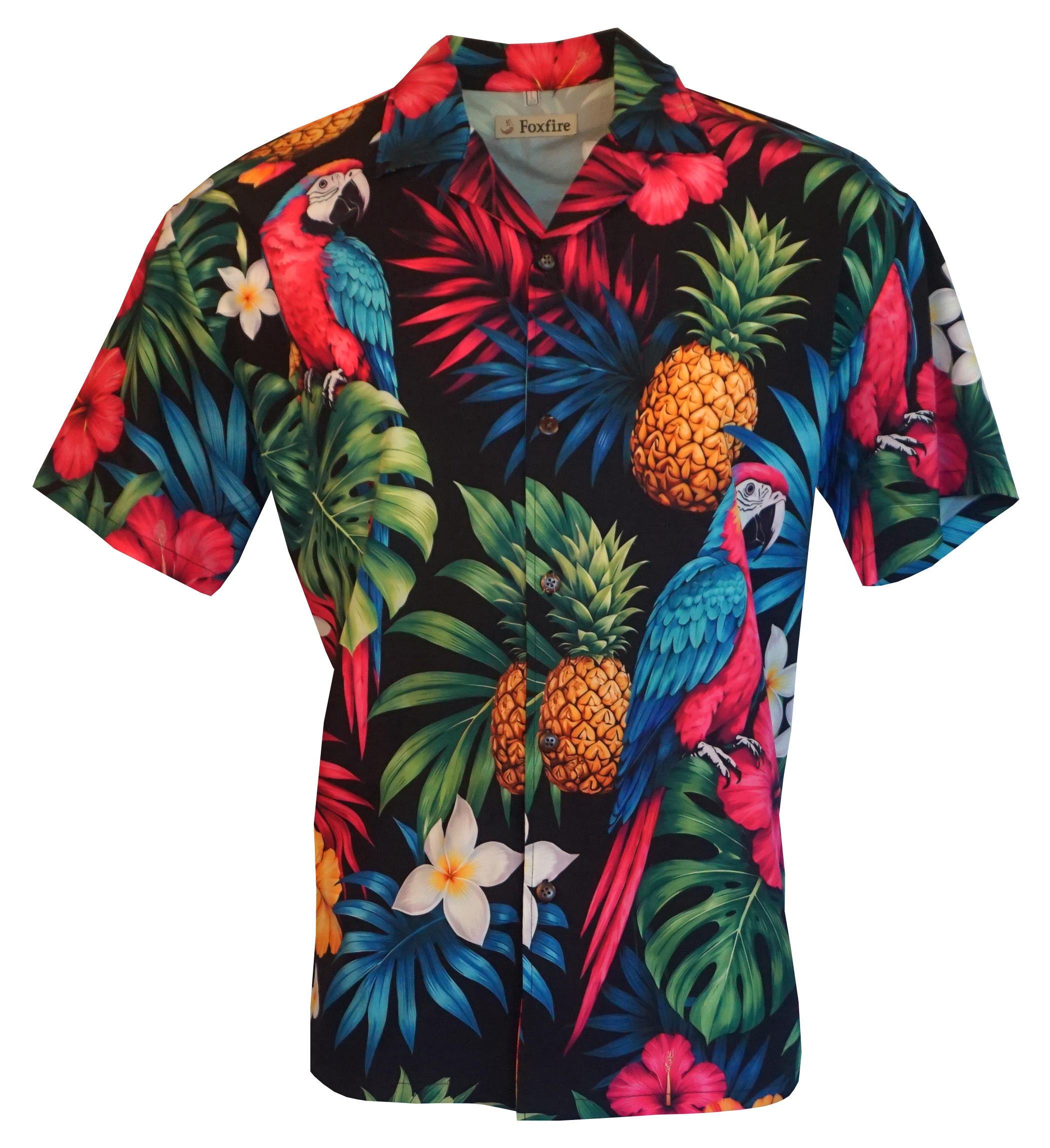Style 100 30 Black with Parrot & Pineapple